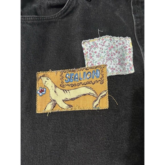 Vintage Wrangler Unisex Patchwork  jeans - Size 35x36 - Picture 8 of 10